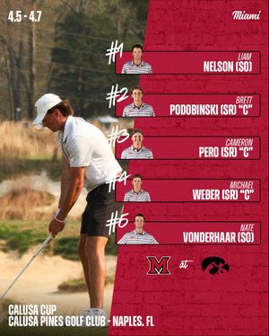 Image post by @miamioh_golf on Instagram