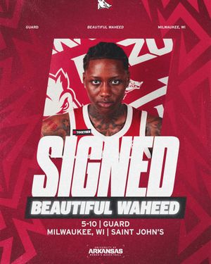 Image post by @RazorbackWBB on Twitter