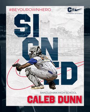 Image post by @CatawbaBaseball on Twitter