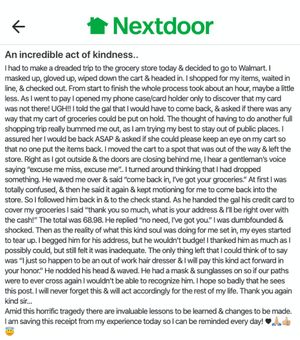 Image post by @Nextdoor on Twitter