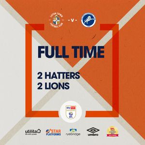 Image post by @LutonTown on Twitter/X