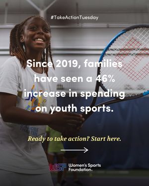 Image post by @womenssportsfoundation on Instagram