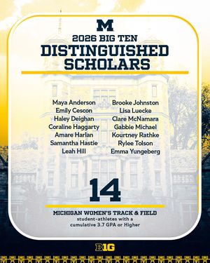Image post by @umichtrack on Instagram