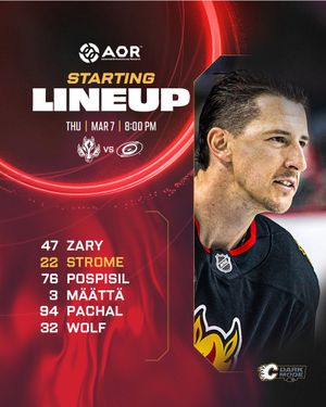 Image post by @NHLFlames on Twitter