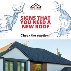 Image post by @redfoxroofers on Facebook