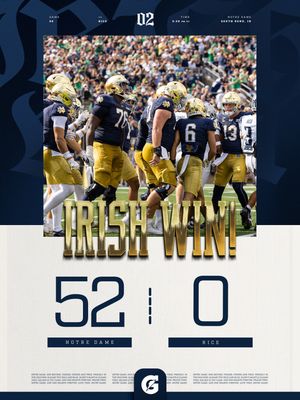 Image post by @ndfootball on Instagram