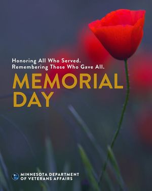 Image post by @MinnesotaDepartmentOfVeteransAffairs on Facebook