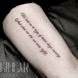 Image post by @christina.lineartattoo on Instagram