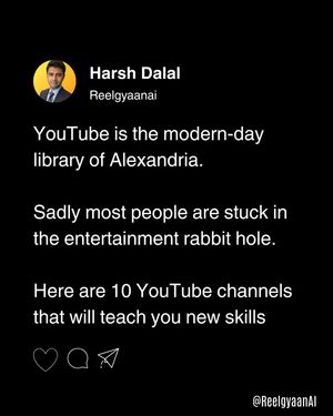Image post by @reelgyaanai on Instagram