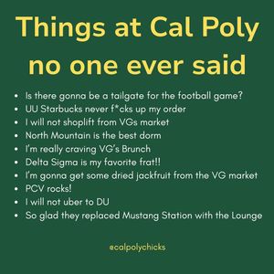 Image post by @calpolychicks on Instagram