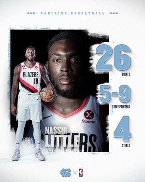 Image post by @unc_basketball on Instagram