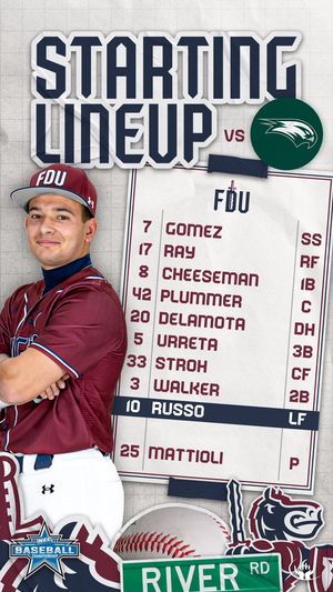 Image post by @FDUKnightsBase on Twitter