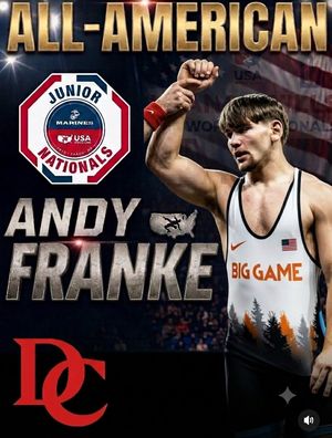 Image post by @davidsonwrestling on Instagram
