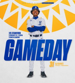 Image post by @SanJoseStateBSB on Twitter