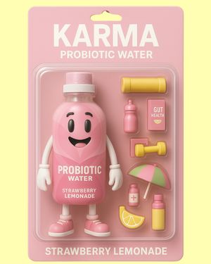 Image post by @drinkkarmawater on Instagram