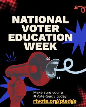 Image post by @rockthevote on Instagram