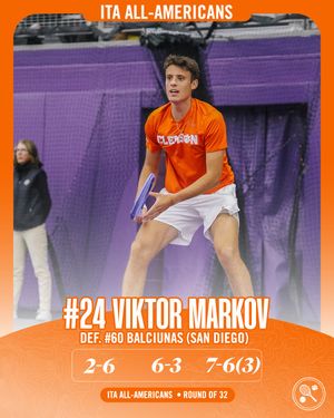 Image post by @clemsonmtennis on Instagram