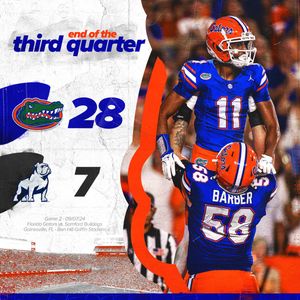 Image post by @GatorsFB on Twitter/X