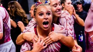 Image post by @ou_wgymnastics on Instagram