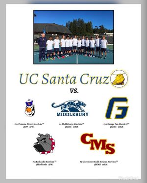 Image post by @ucsc_mtennis on Instagram