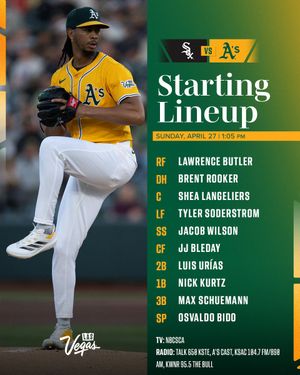 Image post by @Athletics on Twitter