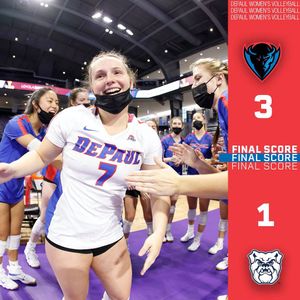 Image post by @DePaulVball on Twitter