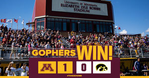 Image post by @GopherSoccer on Twitter