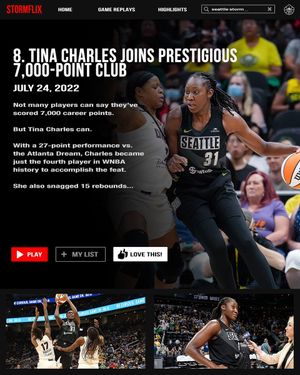 Image post by @seattlestorm on Twitter