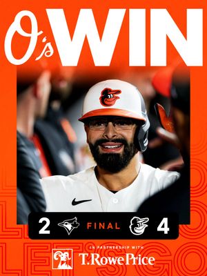 Image post by @Orioles on Twitter/X