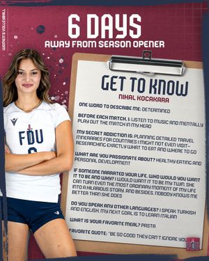 Image post by @FDUKnightsWVB on Twitter