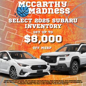 Image post by @mccarthysubaru on Instagram