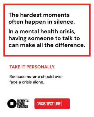 Image post by @mentalhealthcoalition on Instagram
