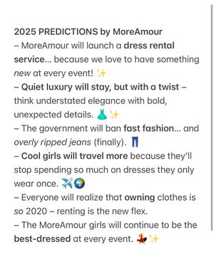 Image post by @moreamourbrand on Instagram
