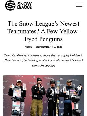 Image post by @thesnowleague on Instagram