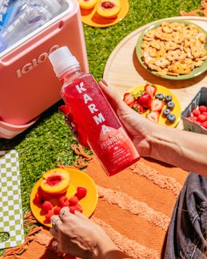 Image post by @drinkkarmawater on Instagram