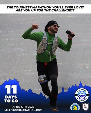 Image post by @millbrookmarathon on Facebook