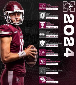 Image post by @mcmasterfootball on Instagram