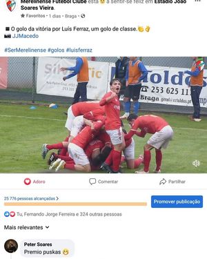 Image post by @merelinenseFC on Facebook