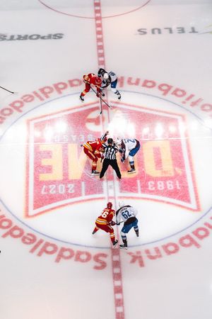 Image post by @NHLFlames on Twitter/X