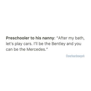 Image post by @overheardnewyork on Instagram