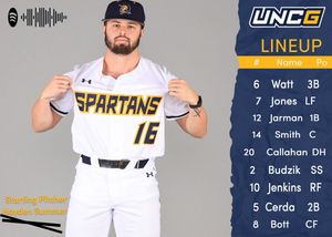 Image post by @UNCGBaseball on Twitter/X