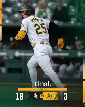 Image post by @Athletics on Twitter