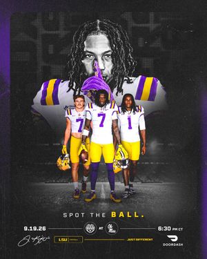 Image post by @LSUfootball on Twitter/X