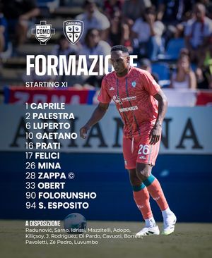 Image post by @cagliaricalcio on Instagram