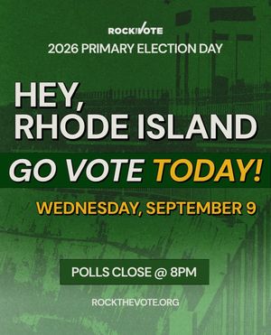 Image post by @rockthevote on Instagram