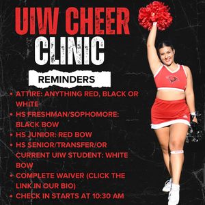 Image post by @uiwcheer on Instagram