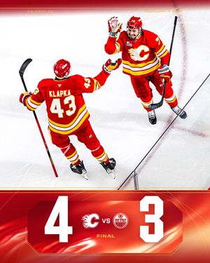 Image post by @NHLFlames on Twitter