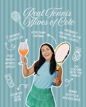 Image post by @realtenniswivesofcoto on Instagram