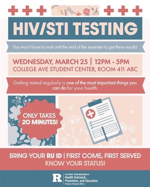 Image post by @rustudenthealth on Instagram