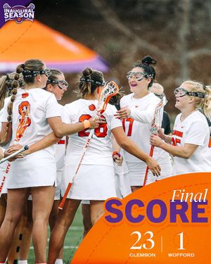 Image post by @ClemsonWlax on Twitter
